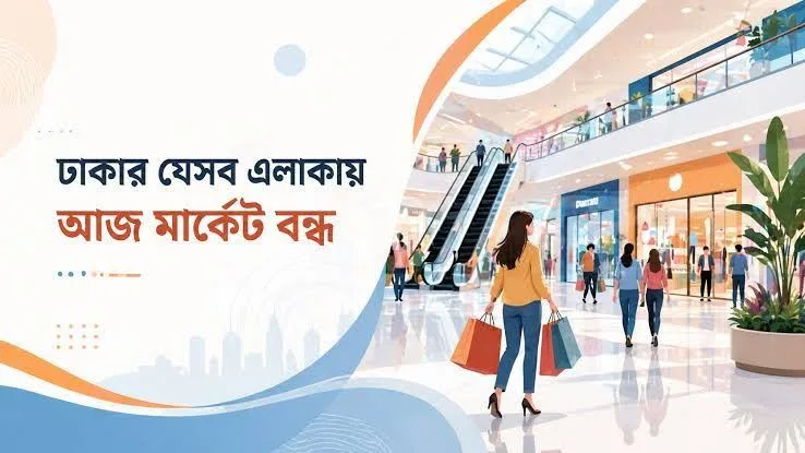 রাজধানীর যেসব এলাকার মার্কেট আজ বন্ধ